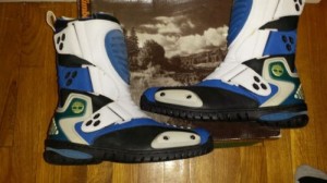 Timberland motorcycle biker boots new with box blue black white size 9