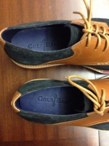 Cole Haan New Wingtip Great Jones Black Tan Oxford   $198 8.5