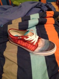 Vans Shoes Blue/White/Orange Size 10.5