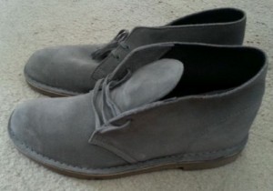 Clarks Bushacre Size 10 Grey Suede