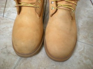 Men’s Timberland Work/hiking Boots Sz 12W  Wheat /Yellow