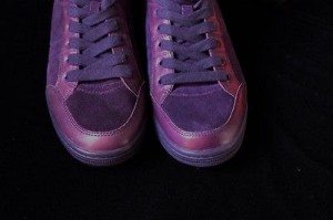 Mens HUGO BOSS Orange Miles/Mid Purple Suede/Leather Logo Sneakers Shoes 10 $225