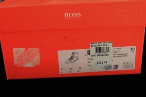 Mens HUGO BOSS Orange Miles/Mid Purple Suede/Leather Logo Sneakers Shoes 8 $225