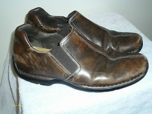 COLE HAAN SLIP ONS SHOES BROWN LEATHER SIZE 11