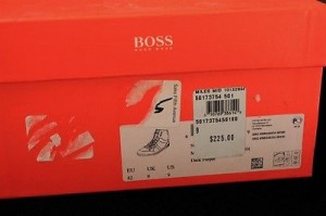 Mens HUGO BOSS Orange Miles/Mid Purple Suede/Leather Logo Sneakers Shoes 9 $225