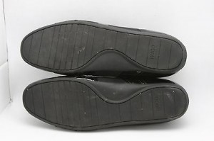 Mens shoes HUGO BOSS black patent leather velcro fashion sneakers sz 12 US 45 EU