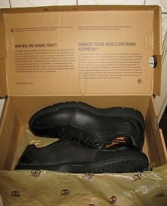 TIMBERLAND New GSR MENS BLACK Genuine LEATHER CASUAL SHOES 8.5 NIB