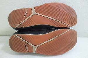 Diesel ‘Parandy’ Black Leather Men’s Fashion Casual Sneakers US Men’s 9.5/42.5
