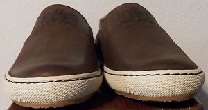 NWB Men’s COLE HAAN Slip On Leather Air Braeden Size 9 Bison/Salt (Brown/Beige)