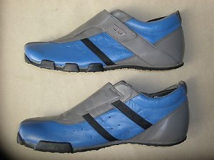 Diesel Kort Men’s Casual Slip-On Leather Shoes US 12 EUR 45 Grey – Blue 35112-84