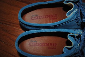 Clarks Originals Supreme Wallabee 8.5 Nubuck Leather Shoe Boot Carolina Blue