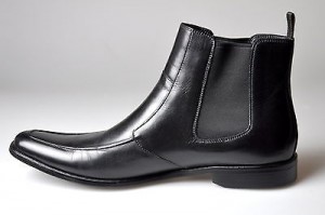 $495 NIB Hugo Boss Black Dikert Dress Ankle Boots 11.5