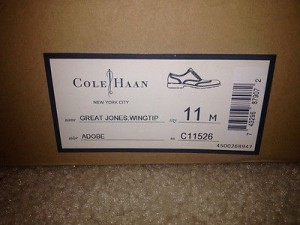Men’s Cole Haan Great Jones Wingtip Adobe Tan 11M C11526 w/ box