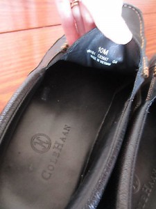 MENS COLE HAAN DARK BROWN LOAFERS MOCS SZ 10 EXCELLENT