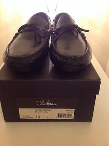 COLE HAAN BLACK LOAFER DRIVER MENS SZ 13