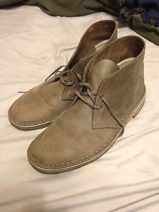 Men’s Clarks Original Desert Boot Grey Leather 77821 (size 10)