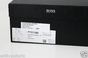 HUGO BOSS Matans Laceup Boot Brown Size US 10.5; UK 9.5