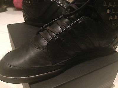 Y3 Yohji Yamamoto High Top Black Studded Sneakers STUDDED