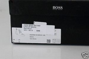 HUGO BOSS Matans Laceup Boot Brown Size US 10; UK 9