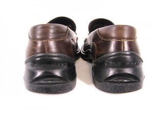COLE HAAN 8.5 M Penny LOAFERS Leather BROWN Dress NIKE AIR soles SLIP ONS 8 1/2