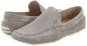 HUGO BOSS DREFIN Mens Shoes Loafer Slip-On Driving Moc Casual size NIB Gray