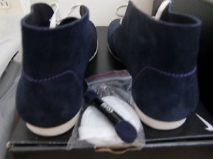 DS New Hugo Boss Men’s Fashion Shoes Desert Ankle Dress Chukka Navy blue sz11