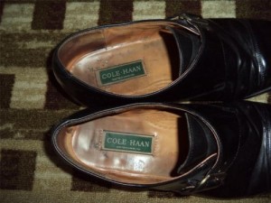 Cole Haan Leather Buckle Loafer Black Shoes Sz 12 Mens