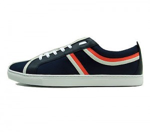 $225 Hugo Boss ORANGE Label Navy Blue Mens Sneakers Shoes 9 42 Trainers 8.5