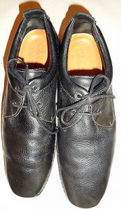 Cole Haan Nike Air Mens Black Leather Tie Shoe EUC Size 13M