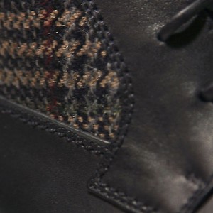 $495 Hugo Boss ITALY Dark Navy Blue Mens Dress Lace-up Boots 10 43 Black 10 .5