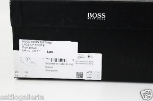 HUGO BOSS Matans Laceup Boot Brown Size US 11; UK 10