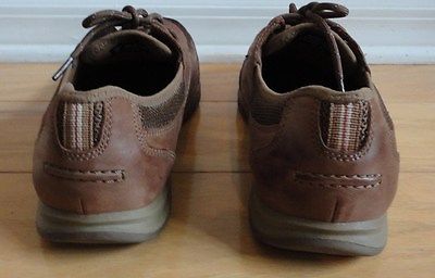 CLARKS Mens Brown Leather Boat Shoes Loafers Moccasins Sz 12M NEW!