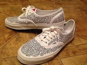 Men’s Custom Vans Authentic Shoes, 10 (RARE)