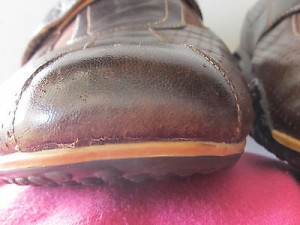 Men’s Cole Haan Nike Air brown leather velcro strap perforated sneakers sz 9.5M