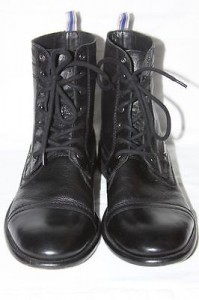 DIESEL&reg; ‘The Mil Lumus’ Cap Toe Boot / Black / Size 44 EU/11 US / Great!