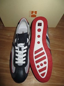 HUGO BOSS ORANGE SILVANS DARK BLUE/WHITE/RED MEN WALKING SHOES Size 45