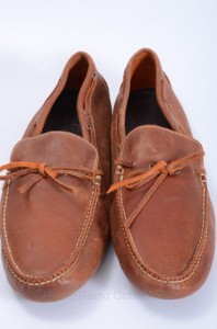Cole Haan Air Grant Driving C10068 orange 13 leather loafer shoe NEW $148 GPA356