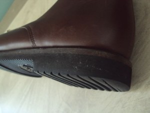 Mens COLE HAAN Brown Leather Ankle Laced Shoe Boot sz 7.5D