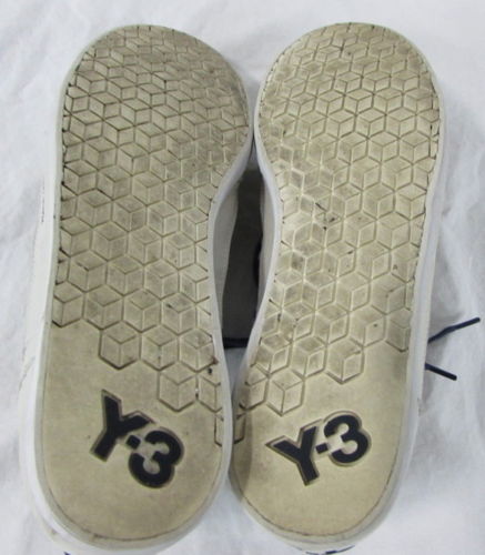 Men’s adidas Y-3 Yohji Yamamoto White/Blue Striped Fashion Sneakers Good Cond.