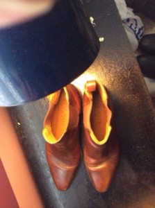 Men’s COLE HAAN Leather Ankle Dress Boots Size 7.5B Brown