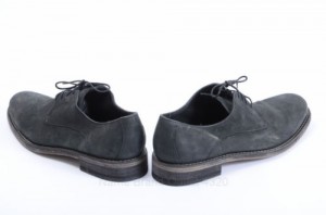Cole Haan C09811 13 M Black Nubuck Leather Matte Plain Oxford Shoe New GOU911