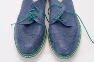 Cole Haan C10193 Franklin Air 7 M Blue Leather Wing Brogue Oxford Shoe GOY893