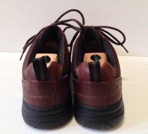 CLARKS MEN’S BROWN LEATHER CASUAL LACE UP SHOES, SIZE 13M, WORN 1x, EUC