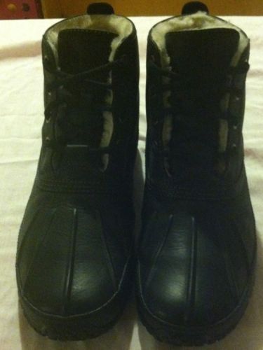 COLE HAAN mens black snow waterproof nike air VAIL winter ankle boots shoes 8.5M