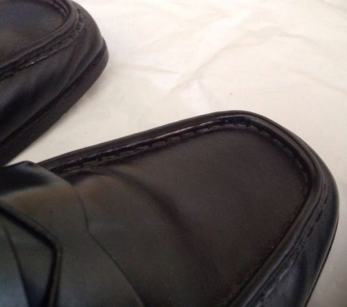 NWOB COLE HAAN MENS BLACK LEATHER LOAFER MADE IN ITALY SIZE 9B