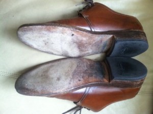Cole Haan Oxford Leather Brown Shoes Mens Sz 9.5 M