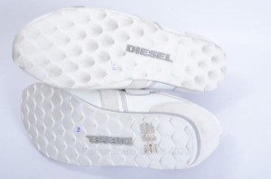 Diesel Matthew 9 white leather Velcro Athletic Sneaker shoe $115 New GPQ052