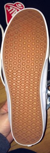 VANS Authentic Hi Washed Denim Blue Stars Women Size 11, Men Size 9.5 NEW IN BOX