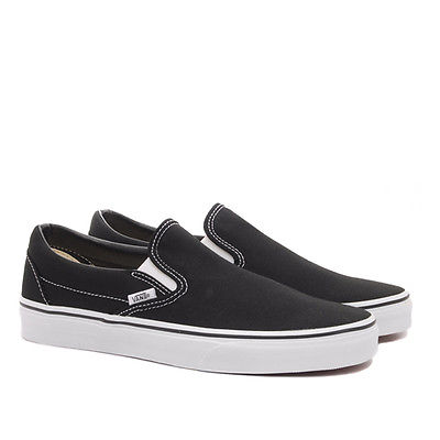 Vans Classic Slip-On Shoes In Black Size 14