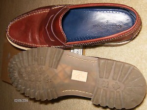 COLE HAAN LUNARGRAND PENNY LEATHER LOAFER SLIP ON MENS SHOES RUST BROWN 10 M